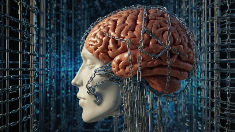 illustration of algorithmic control in digital life